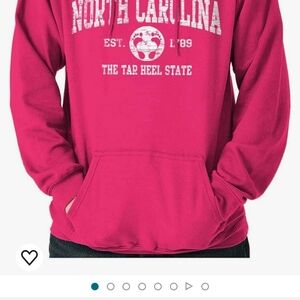 North Carolina foot print hoodie small